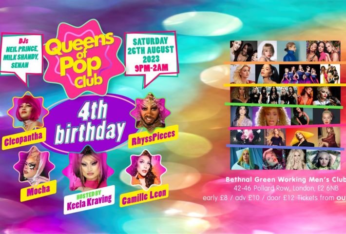 Queens Of Pop Club 4th Birthday!